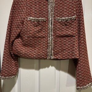 Women's Rust Tweed Jacket